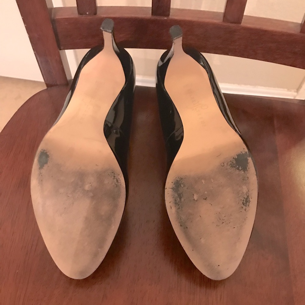 Ivanka Trump Black Patent Leather High Heel Pumps - Picture 10 of 13